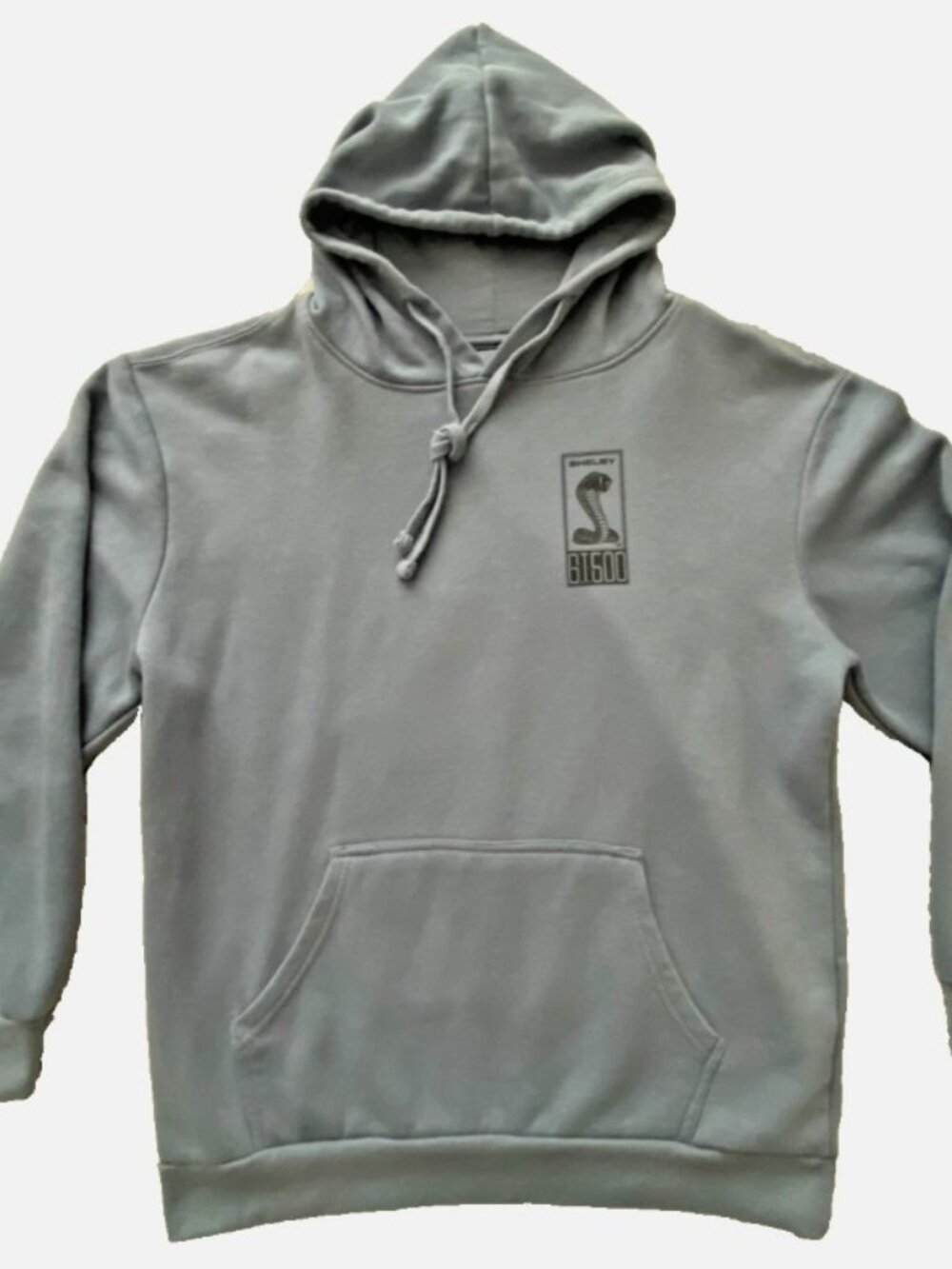 Shelby GT500 Hoodie Men's Large Blue Pullover Fleece Sweatshirt